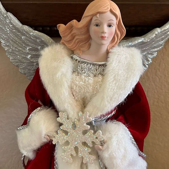 Christmas Red Velvet Angel - Picture 2 of 7